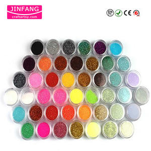 48 colors PET Glitter Powder 1/128